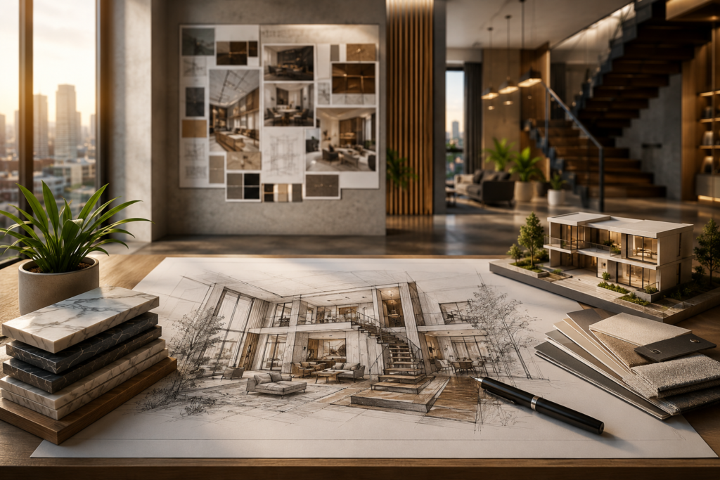 Mordern Design Studio with City View
